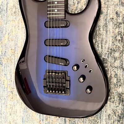 GGS - Graphite Guitar Systems, Jerry Dorsch/Modulus Super Strat style 90's - Blue Sunburst finish image 2