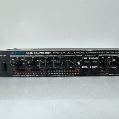 Alesis 3630 Compressor RMS/Peak Dual Channel Compressor Limiter With Gate image 2