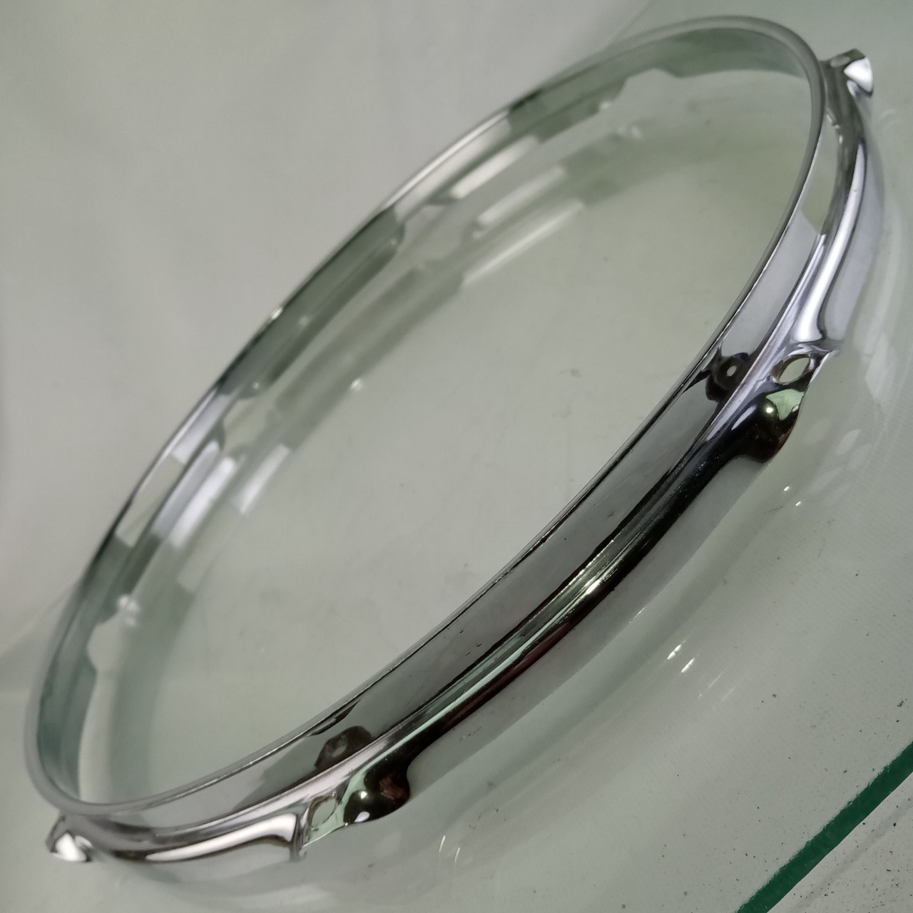 Ludwig 14"COB Triple-Flange Snare Drum Resonant BRASS Rim/Hoop 8Lug Jazz Fest60s — main photograph