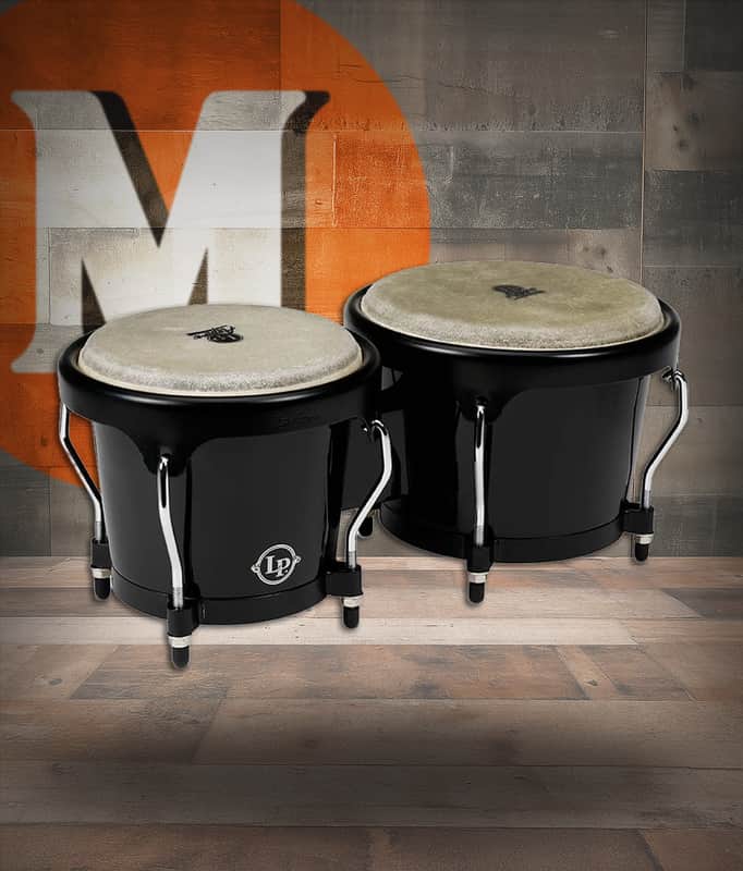 Latin Percussion LP Aspire 6 3/4 - 8" Bongo - Black Black (LPA601F-BK) image 1