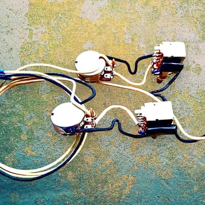 Tele 72 Deluxe Coil Splitting Wiring Harness Bourns 500k Pots 2 Push Pulls For Coil Split - by Pro Tones image 1