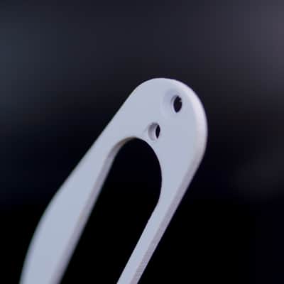PVC Pickup Mounting Ring Plate for Tele Neck Pickup ,1ply White (H04) image 3