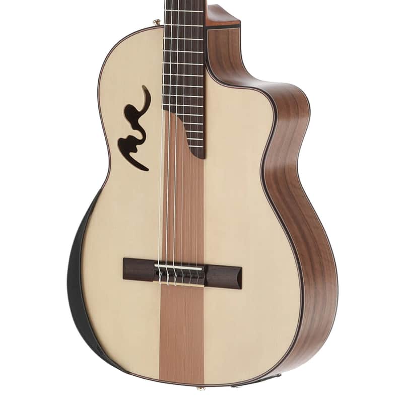 Manuel Rodriguez Café Cortado Acoustic-Electric Guitar - Curly Walnut Satin image 1