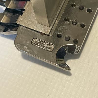 2000's Schaller Original Made in Germany Cosmo/Black Chrome Floyd Rose Electric Guitar Tremolo Bridge & Arm Set image 17
