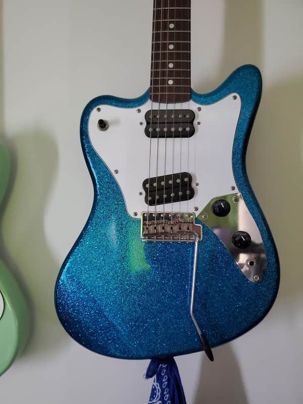 Squier Vista Super-Sonic 1996 - 1998 Blue Sparkle image 1