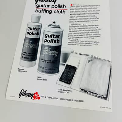 Gibson Guitar Polish & “Take Your Pick” Accessories Flyer – c. 1972–1974 image 1