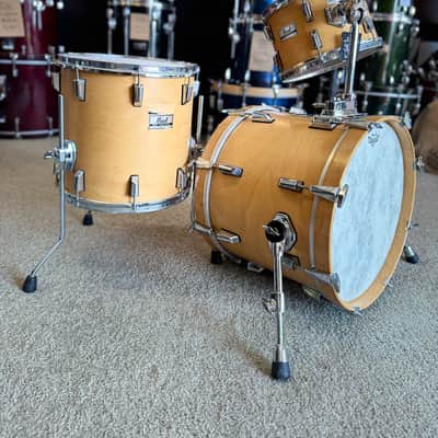 Pearl 12/14/18 World Series Drum Set - Natural Satin image 6