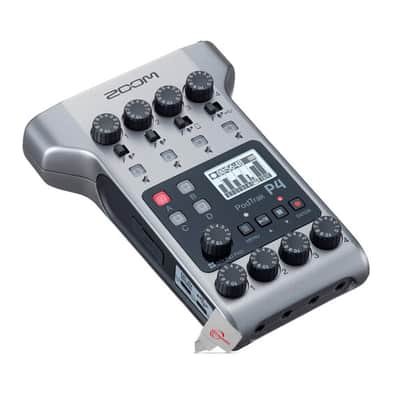 Zoom PodTrak P4 Portable Multitrack Podcast Recorder + 2x Vidpro Professional Wired XLR Lavalier Microphone XM-L2 for Pro Audio Equipment with XLR Input image 2