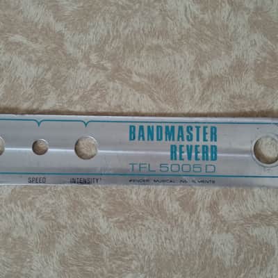 Fender Bandmaster Reverb TFL 5005 D - Original Amp Faceplate Silverface image 1