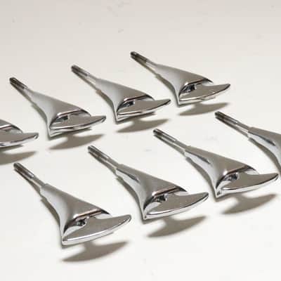 (8) Sonor Bass Drum Tension Rods & Claws, Original Washers - 1960s Teardrop Era / INSPECTED & TESTED image 9