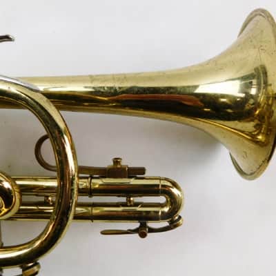 Olds Ambassador Cornet, USA, Brass with case and mouthpiece image 6