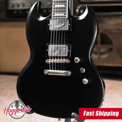 Epiphone SG Prophecy Electric Guitar - Aged Jet Black Metallic with Gig Bag image 1