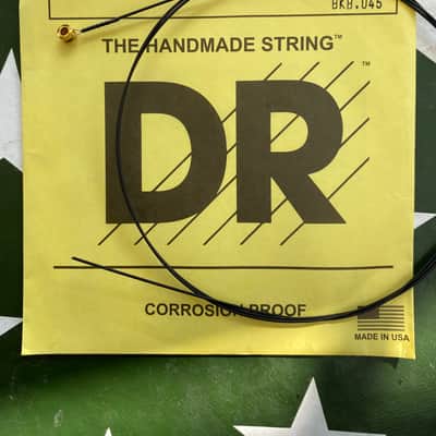 DR BKB45 single D string black coated 45 gauge image 2