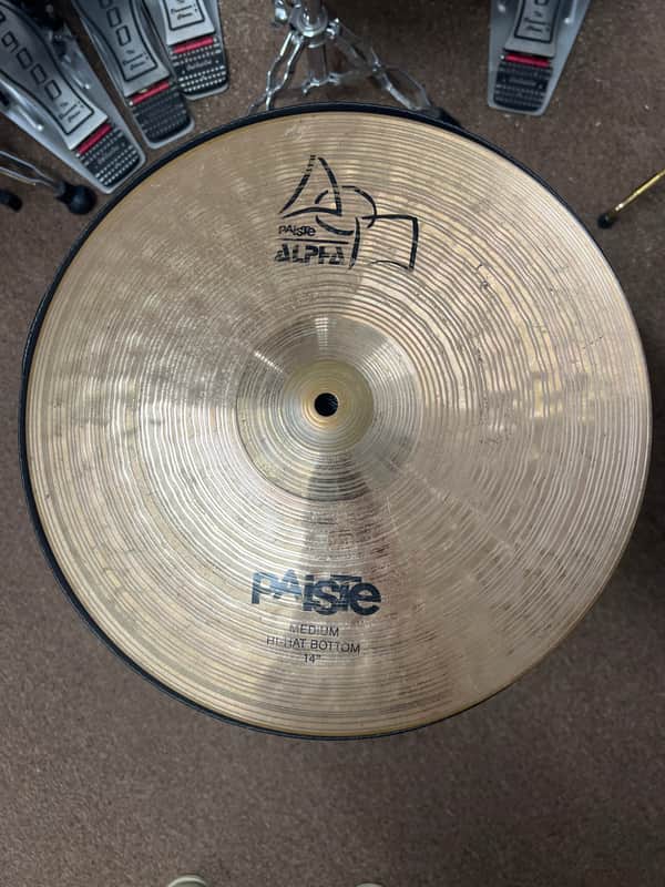 Paiste 14" Alpha Medium Hi-Hat Cymbal (Bottom) 2010 - 2016 - Brilliant image 1