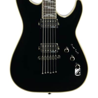 Schecter C-1 Blackjack Electric Guitar Gloss Black image 3