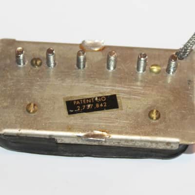 Vintage 1968 Gibson Patent Number Sticker Humbucker T Top Pickup 7.78K Ohms 1969 Les Paul ES SG image 2