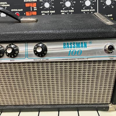 Fender Bassman 100 2-Channel 100-Watt Guitar Amp Head + Bandmaster Rev. 12" speaker imagen 8