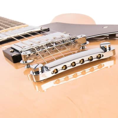 Vintage VSA500 ReIssued Semi Acoustic Guitar - Natural Maple (VSA500MP) image 7