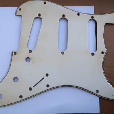 62 Fender Stratocaster Pickguard 11 hole Celluloid Vintage White / Cream USA vintage RI 60 61 image 4