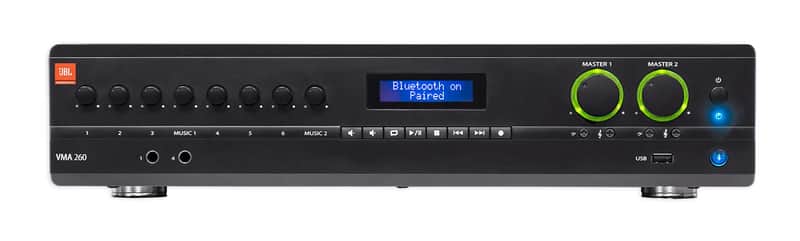 JBL VMA260 120-Watt 70 Volt 70V Mixer/Amplifier with Bluetooth 8 Channel Inputs image 1