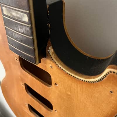 Silvertone Speed Demon 1445 1960s - Natural Blonde - Project Husk - Body and neck - shell - Kay, Harmony image 3