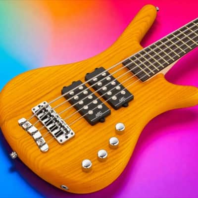 Warwick RockBass Corvette $$ 5 Honey Oil Fretted Passive MEC MM, Free Shipping, Authorized Dealer image 1