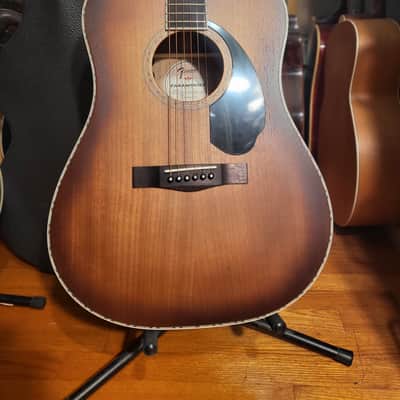 Fender Paramount PD-220E Dread MAH ACB Acoustic Electric Guitar image 2