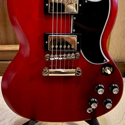 Epiphone Inspired by Gibson Custom SG ‘61 Les Paul Aged Cherry with case 2022 - Aged Cherry image 3