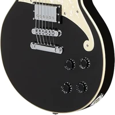 D'Angelico Premier Brighton Electric Guitar - Black Flake image 5