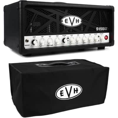 EVH 5150III 50-watt 6L6 Tube Head with Cover - Black image 1