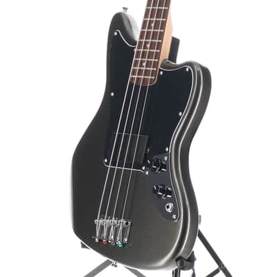 Squier Affinity Series Jaguar Bass H, Laurel Fingerboard, Black Pickguard, Charcoal Frost Metallic (RP) (01569) image 4