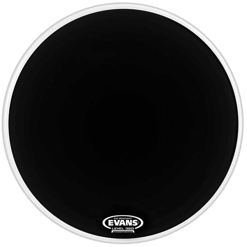 Evans BD22RA EQ1 Resonant Black Bass Drum Head - 22" image 1