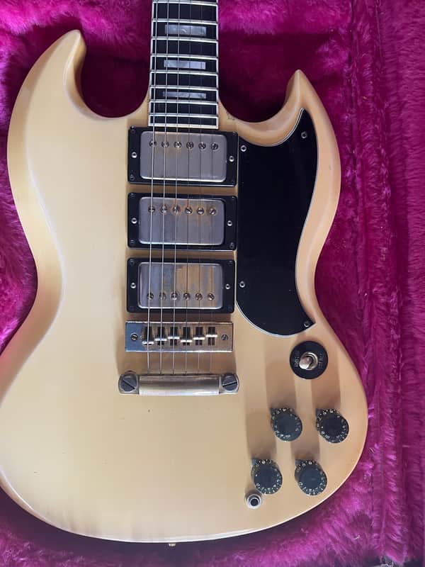 Gibson SG custom 1975 - Polaris white - 100% original - No break - Very Good