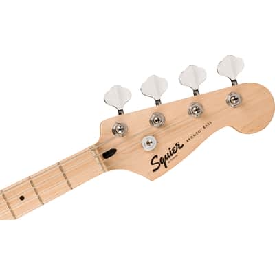Squier Sonic Bronco Bass MN Arctic White - 4-String Electric Bass image 5