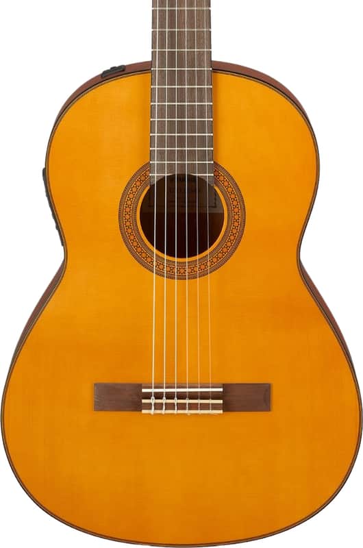 Yamaha CGX122MS Acoustic-Electric Classical Guitar, Solid Spruce Top image 1