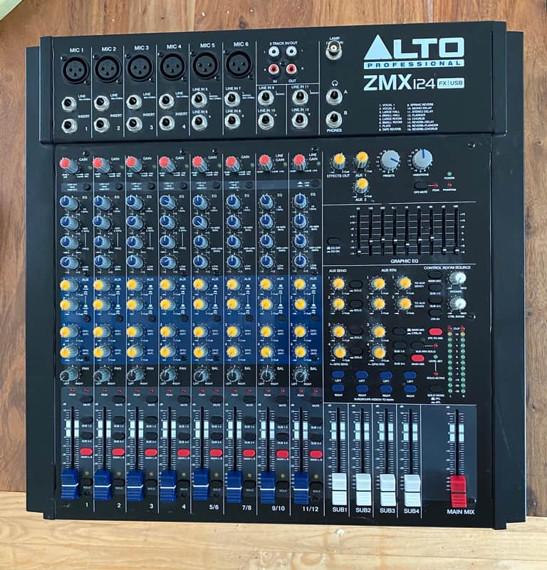 Alto Professional ZMX124 Mixer - FX - USB - Gig Bag | Reverb