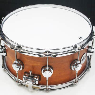 DW Collectors Maple/Spruce 6.5" x 14" Snare Drum w/ VIDEO! Honey Satin Oil image 4