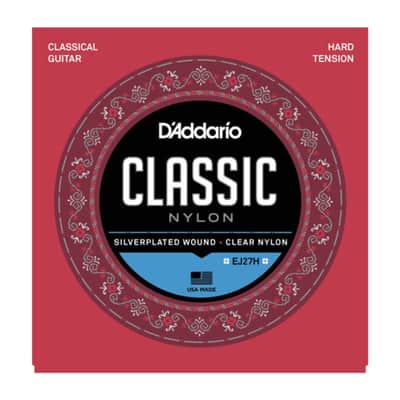 D'Addario Classical Guitar Strings EJ27H Silverplated, Hard - Classic Guitar Strings image 1