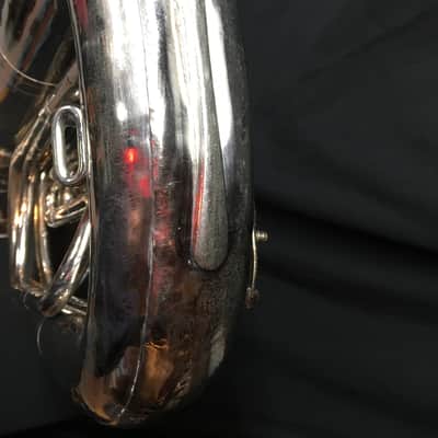 Mirafone Model 183 Tuba Eb 1960's Germany w/ Mouthpiece and Bag image 17