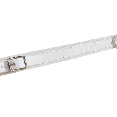 Hohner 42 In. X 3 In. White Leather Accordion Straps (ACC12-WHT) image 4