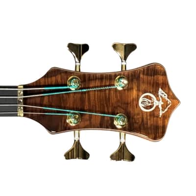 Alembic Stanley Clarke Sign Deluxe, Walnut/ Ebony / Red Side LED's 9.3 LBS *IN STOCK* image 12