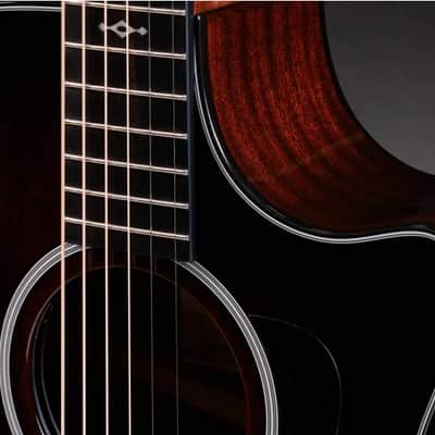 Taylor 324ce Next Generation Acoustic-Electric Guitar Tropical Mahogany Top Shaded Edgeburst image 3