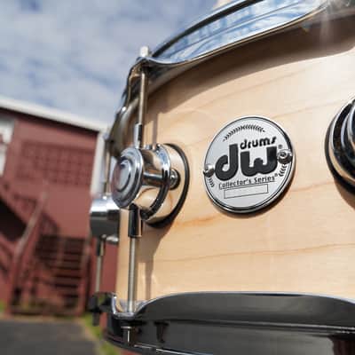 DW USA Collectors Series Natural Satin Oil 5.5 x 14" Pure Maple Shell With Ring's   Snare Drum image 1