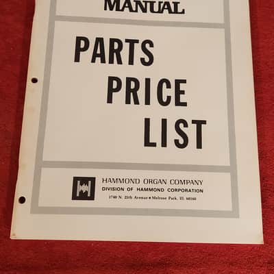 Lot of Vintage 1970s Hammond/Leslie Service Manuals and Price Lists image 4