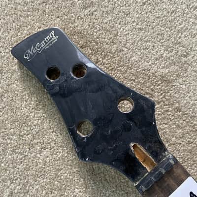Black Maple 4 String Bass Neck, Rosewood 22 Frets Fingerboard image 2