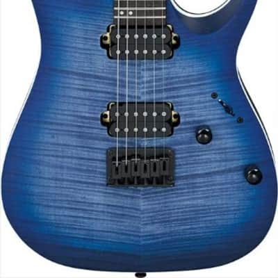Ibanez RGA Series RGA42FMBLF Blue Lagoon Burst Flat Finish Electric Guitar image 1