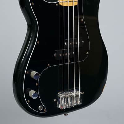 Fender Precision Bass Left Handed 1977 - Black image 2