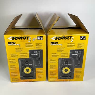 KRK Rokit 5 G3 Powered Studio Monitor Speaker Pair Tested Working image 15