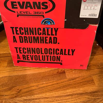 Evans ETP-G1CTD-R G1 Rock Coated (10/12/16") Tom Drum Head Pack 2010 - 2020 - Coated White image 2