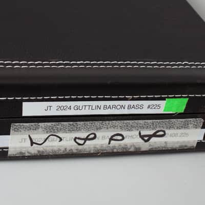 Guttlin Baron Bass Owned by Jeff Tweedy of Wilco Solid Body Electric Bass Guitar (2024), ser. #225, original black tolex hard shell case. image 12